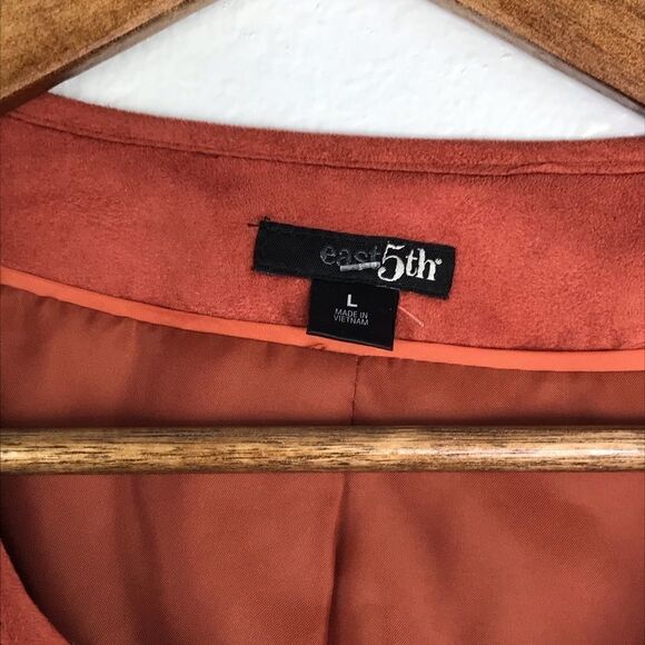 East 5th Faux Suede Jacket Size L - Picture 3 of 4